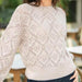 Crepe Eyelet Sweater Knitting Pattern (CRU2410)-Needlecraft Patterns-Crucci-Printed Pattern – Posted-Wild & Woolly Yarns