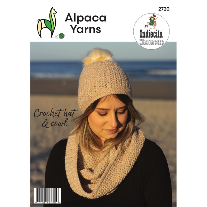 Crochet Hat & Cowl Pattern (AP2720)-Needlecraft Patterns-Alpaca Yarns-Printed-Wild & Woolly Yarns