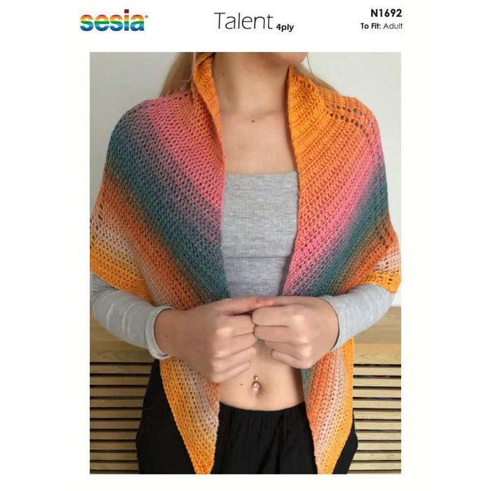 Crochet Kerchief Pattern (N1692)-Needlecraft Patterns-Wentworth Distributors-Printed Pattern – Posted-Wild & Woolly Yarns