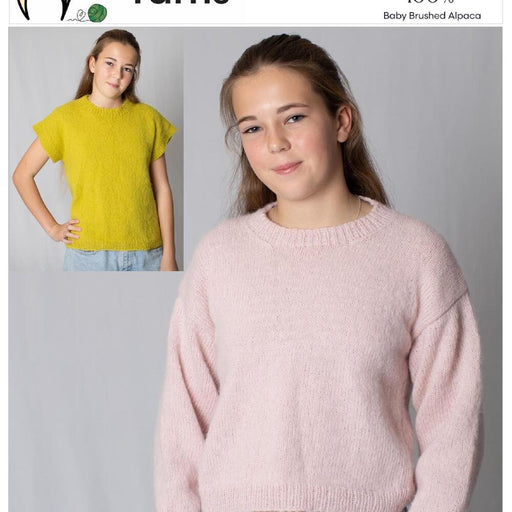 Crop Sweater or Top Knitting Pattern (AP3306)-Needlecraft Patterns-Alpaca Yarns-Printed Pattern – Posted-Wild & Woolly Yarns