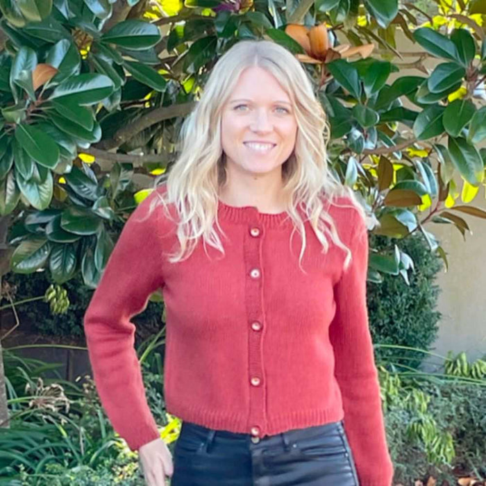 Cropped Cardigan Knitting Pattern (CRU2207) 8Ply-Needlecraft Patterns-Crucci-Printed Pattern – Posted-Wild & Woolly Yarns