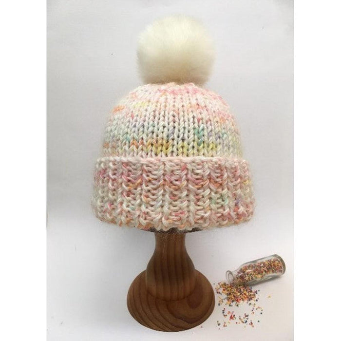 Cup Cake Beanie Knitting Pattern-Needlecraft Patterns-Wild & Woolly Yarns-Wild & Woolly Yarns