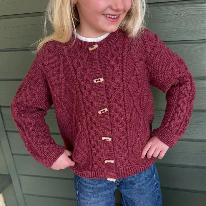 Dagmar Jacket Junior Knitting Pattern - PetiteKnit-Needlecraft Patterns-PetiteKnit-Wild & Woolly Yarns