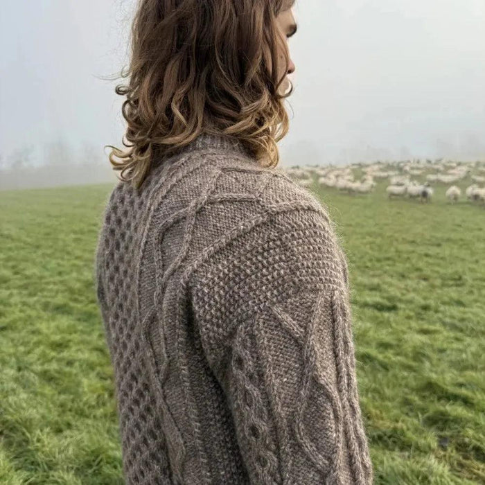 Dagmar Zipper Sweater Man Knitting Pattern - PetiteKnit-Needlecraft Patterns-PetiteKnit-Wild & Woolly Yarns