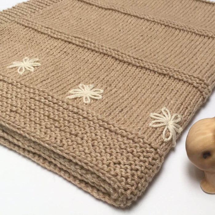 'Dayana' Summer Baby Blanket Knitting Pattern-Needlecraft Patterns-Wild & Woolly Yarns-Printed-Wild & Woolly Yarns
