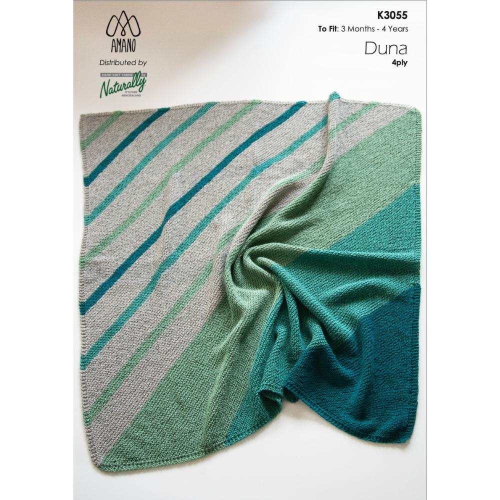 Diagonal Colour Blocked Baby Blanket Knitting Pattern (K3055)-Needlecraft Patterns-Wentworth Distributors-Printed Pattern – Posted-Wild & Woolly Yarns