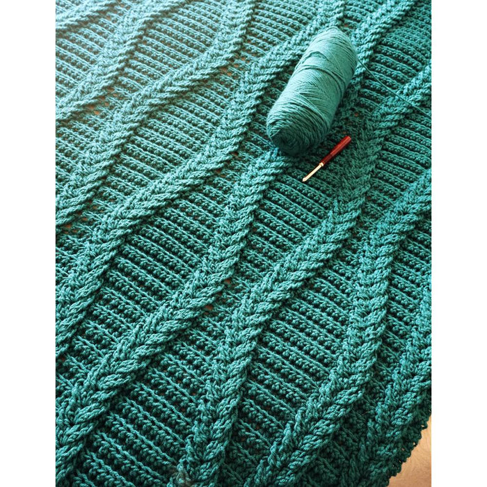 Diamond Dutch Braid Afghan Crochet Pattern (HDP213)-Needlecraft Patterns-HD Publishing-Wild & Woolly Yarns