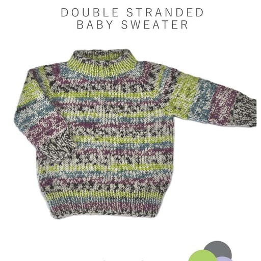 Double Stranded Baby Sweater Knitting Pattern (CRU2323)-Needlecraft Patterns-Crucci-Printed Pattern – Posted-Wild & Woolly Yarns