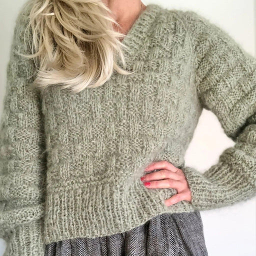 Drybread V Neck Jumper Knitting Pattern (147)-Needlecraft Patterns-Wild and Woolly Yarns