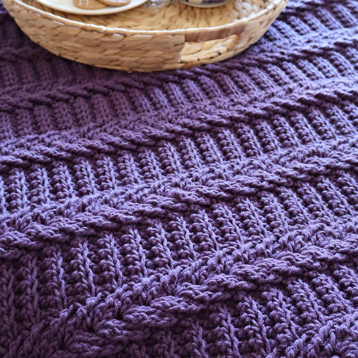 Dutch Braid Afghan Crochet Pattern (HDP212)-Needlecraft Patterns-HD Publishing-Wild & Woolly Yarns
