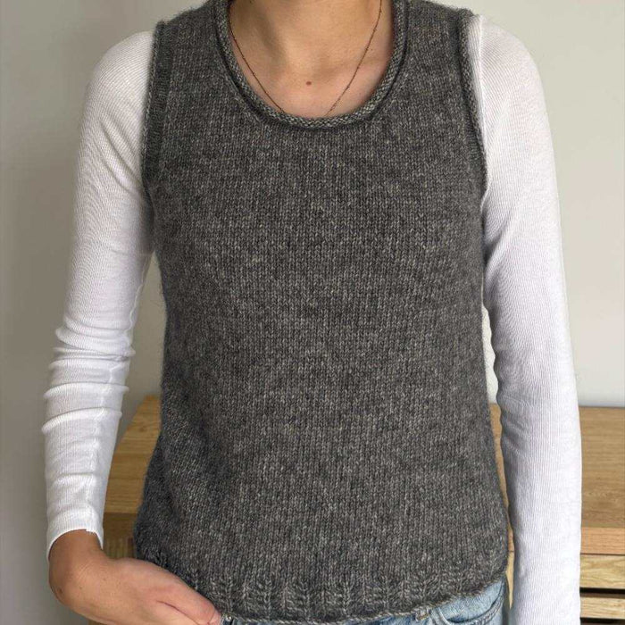 Easy Fit Round Neck Vest Knit Kit-Needlecraft Kits-Wild & Woolly Yarns-Light Pink (602)-80cm-Wild & Woolly Yarns