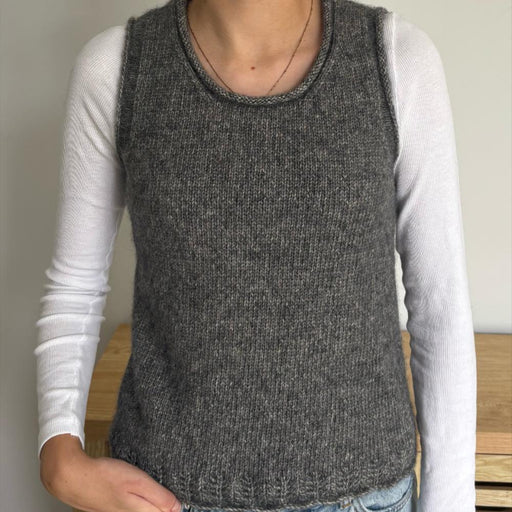 Easy Fit Round Neck Vest Knit Kit-Needlecraft Kits-Wild & Woolly Yarns-Light Pink (602)-80cm-Wild & Woolly Yarns