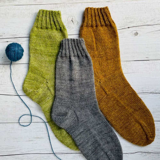 Easy Sox Knitting Pattern (AP1306)-Needlecraft Patterns-Alpaca Yarns-Printed-Wild & Woolly Yarns