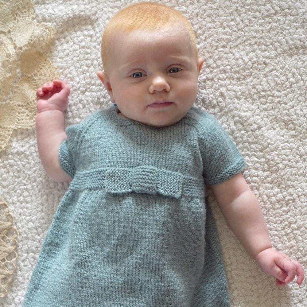 Eleanor Dress Knitting Pattern - 4Ply (BC65)-Needlecraft Patterns-Lisa F Design-Wild & Woolly Yarns