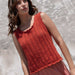 Eloisa Tank Top Pattern-Needlecraft Patterns-Wentworth Distributors-Printed Pattern – Posted-Wild & Woolly Yarns