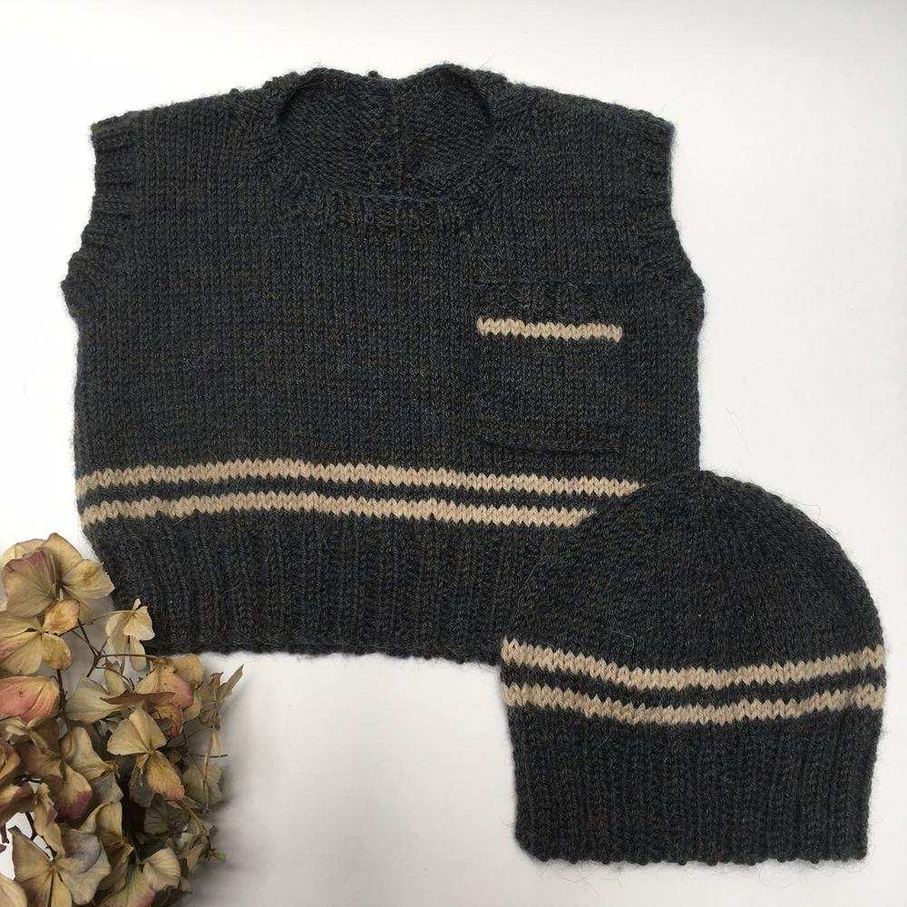 Emmerson Vest & Hat Knitting Pattern - 4Ply (BC53)-Needlecraft Patterns-Lisa F Design-Wild & Woolly Yarns