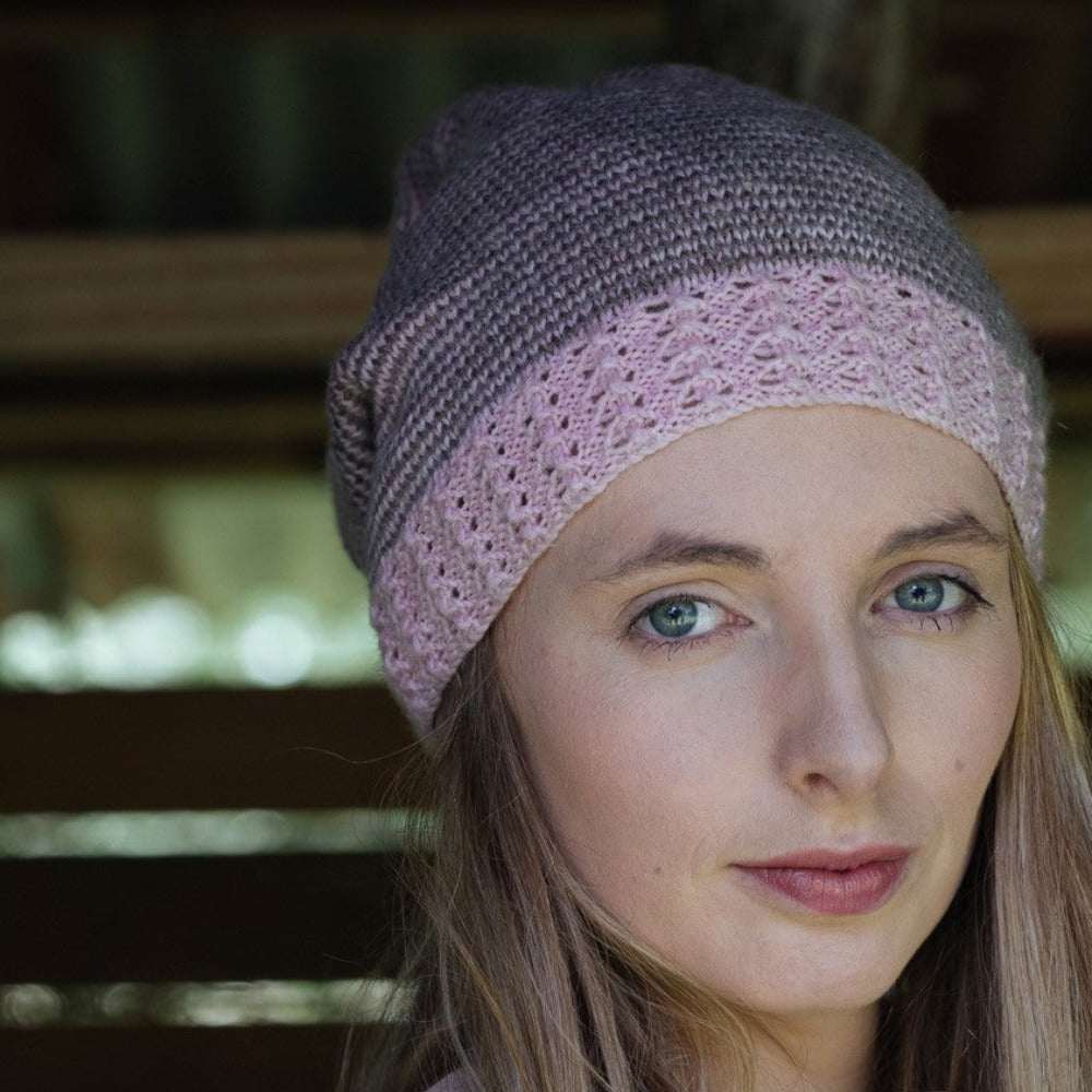 Esme Slouchy Hat Knitting Pattern - 4Ply (HC14)-Needlecraft Patterns-Lisa F Design-Wild & Woolly Yarns