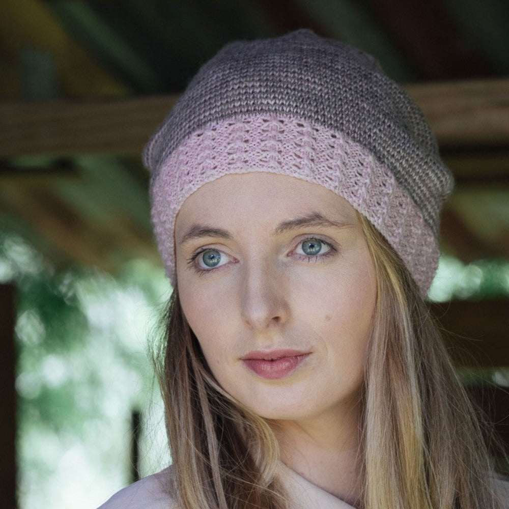 Esme Slouchy Hat Knitting Pattern - 4Ply (HC14)-Needlecraft Patterns-Lisa F Design-Wild & Woolly Yarns