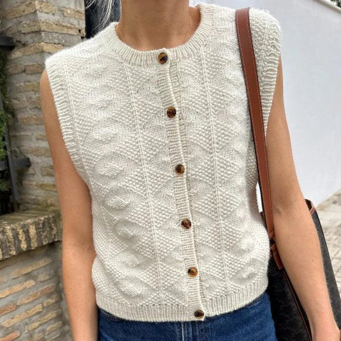 Esther Vest Knitting Pattern - PetiteKnit-Needlecraft Patterns-PetiteKnit-Wild & Woolly Yarns