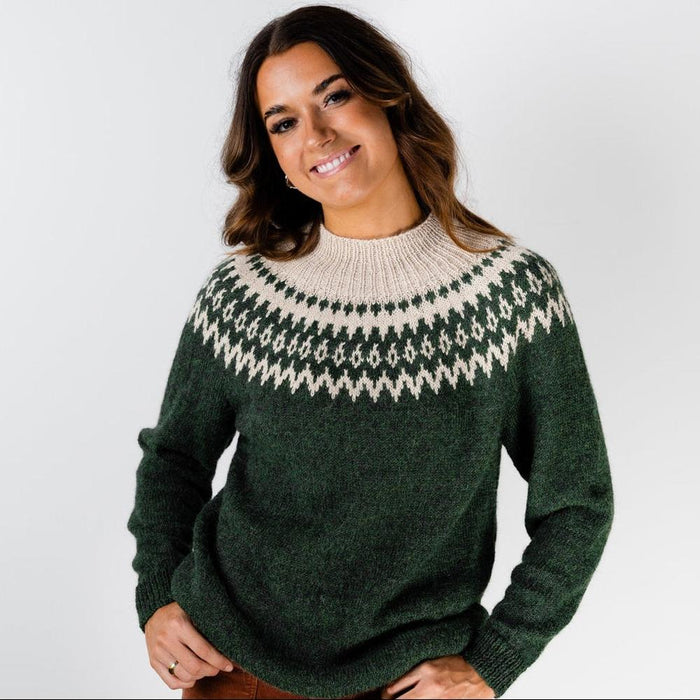 Fair Isle Jumper Knitting Pattern (AP2802)-Needlecraft Patterns-Alpaca Yarns-Printed-Wild & Woolly Yarns