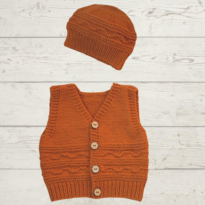 Finlay Vest & Hat Knitting Pattern (BC145)-Needlecraft Patterns-Lisa F Design-Wild & Woolly Yarns