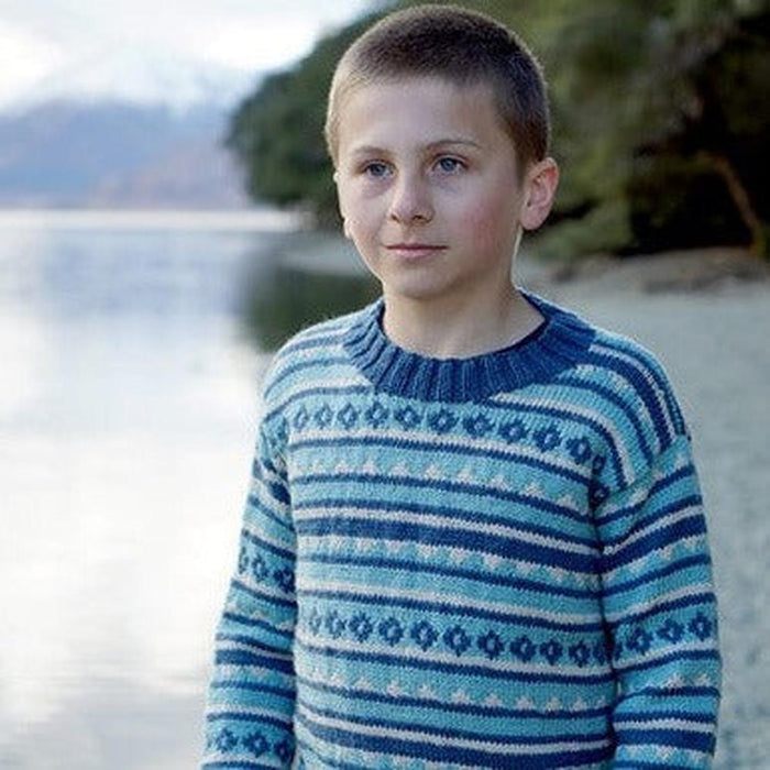 Finnegan Sweater Knitting Pattern - 8Ply (LF31)-Needlecraft Patterns-Lisa F Design-Wild & Woolly Yarns