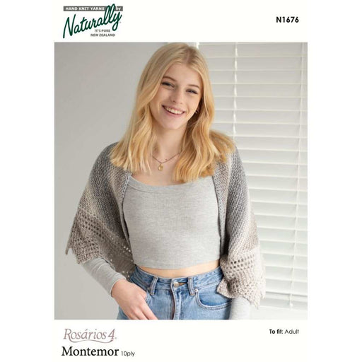 Folklore Lace Edge Shawl Knitting Pattern (N1676)-Needlecraft Patterns-Wentworth Distributors-Printed Pattern – Posted-Wild & Woolly Yarns