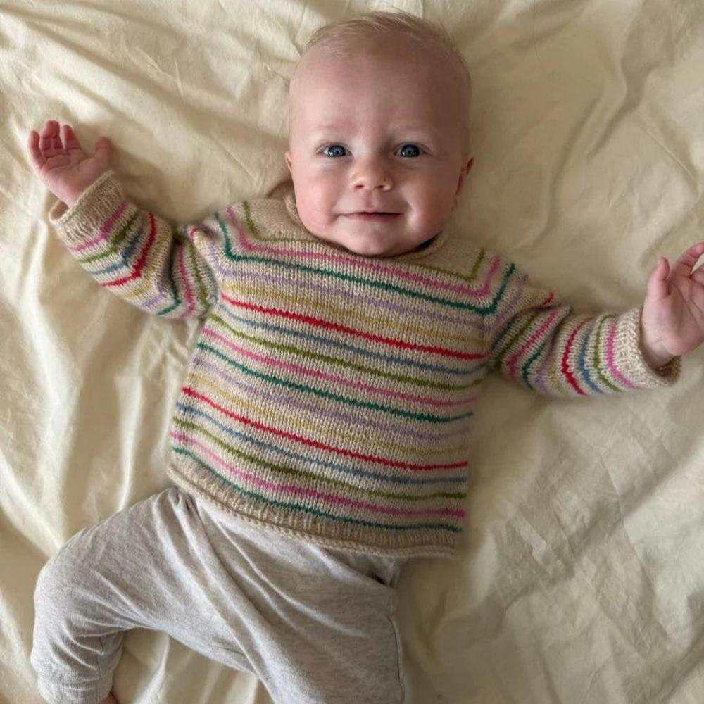 Frankie Sweater Baby Knitting Pattern - PetiteKnit-Needlecraft Patterns-PetiteKnit-Wild & Woolly Yarns