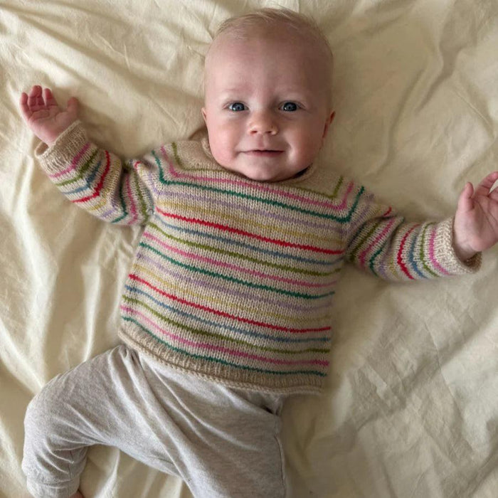 Frankie Sweater Baby Knitting Pattern - PetiteKnit-Needlecraft Patterns-Wild and Woolly Yarns