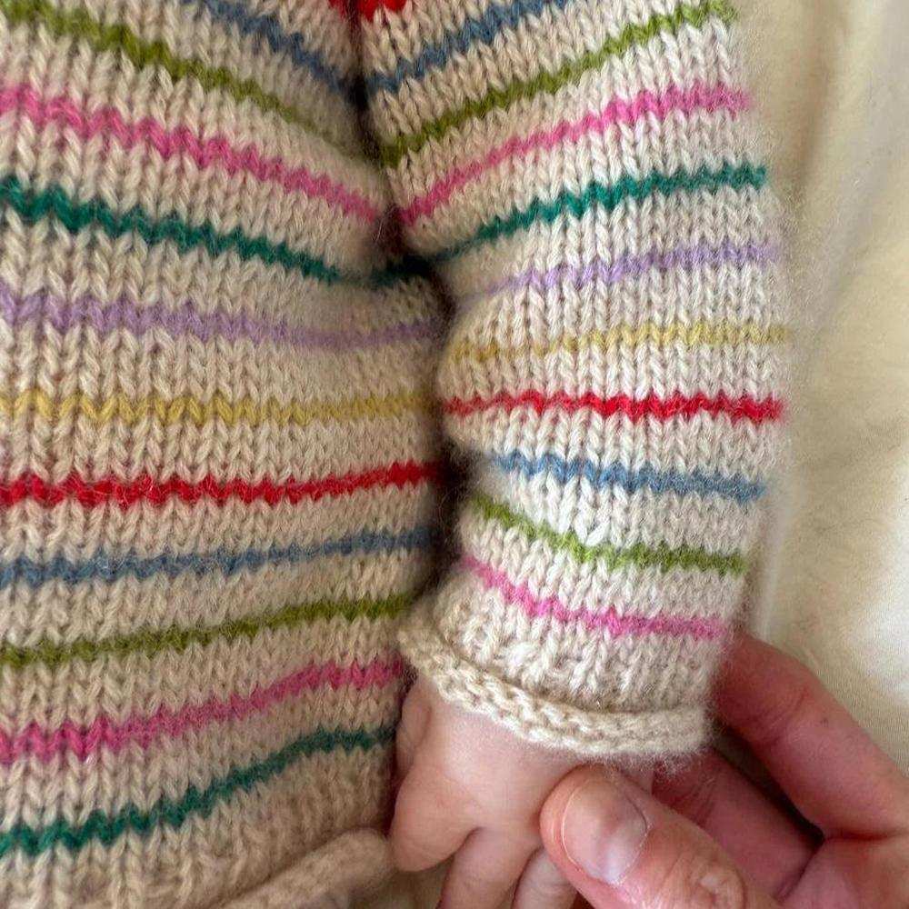 Frankie Sweater Baby Knitting Pattern - PetiteKnit-Needlecraft Patterns-PetiteKnit-Wild & Woolly Yarns