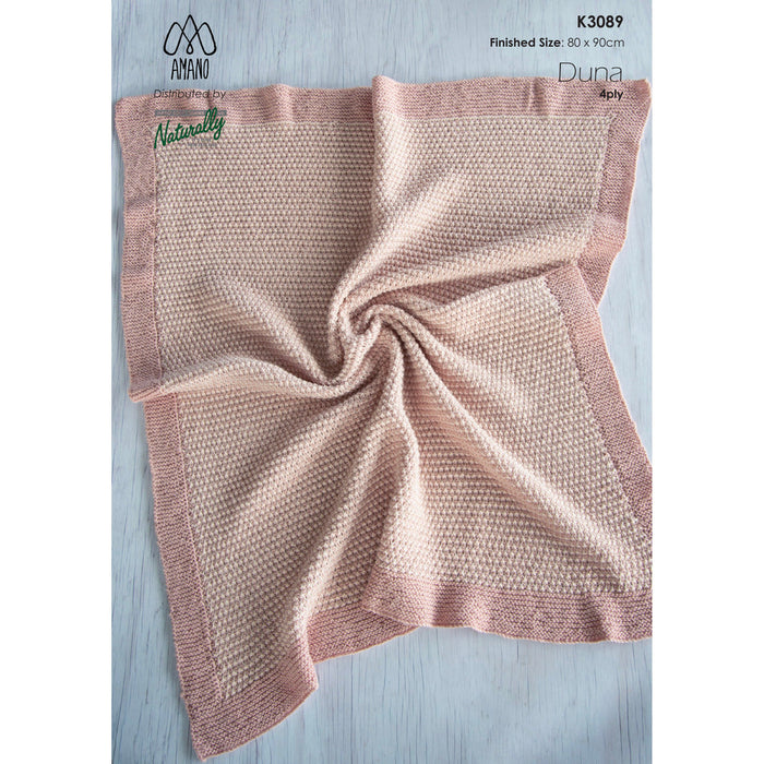 Garter Slipped Stitch Pram Blanket Knitting Pattern (K3089)-Needlecraft Patterns-Wentworth Distributors-Printed Pattern – Posted-Wild & Woolly Yarns