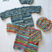 Garter Stitch Jacket & Hat Knitting Pattern (K3083)-Needlecraft Patterns-Wentworth Distributors-Printed-Wild & Woolly Yarns