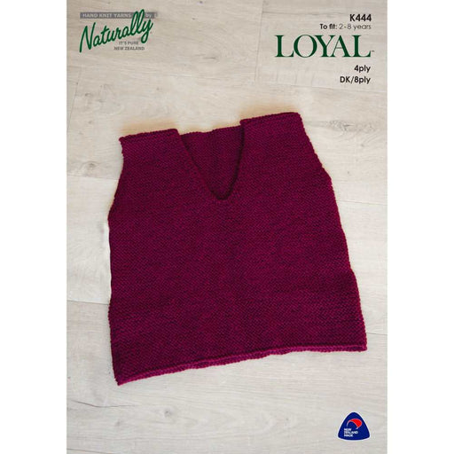 Garter Stitch Vest Knitting Pattern (K444)-Needlecraft Patterns-Wentworth Distributors-Printed Pattern – Posted-Wild & Woolly Yarns