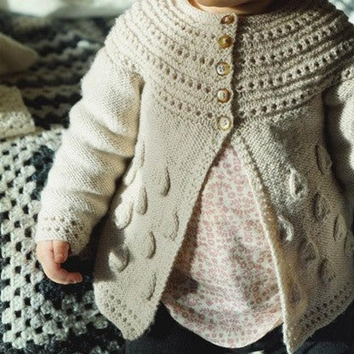 Georgiana Cardi Knitting Pattern - 4Ply (BC88)-Needlecraft Patterns-Lisa F Design-Wild & Woolly Yarns