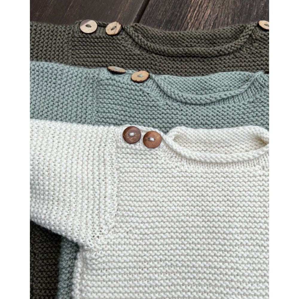 Georgie Jumper Knitting Pattern - 4Ply & 8Ply-Needlecraft Patterns-Kiwi Stitch & Knit Co-Printed Pattern – Posted-Wild & Woolly Yarns