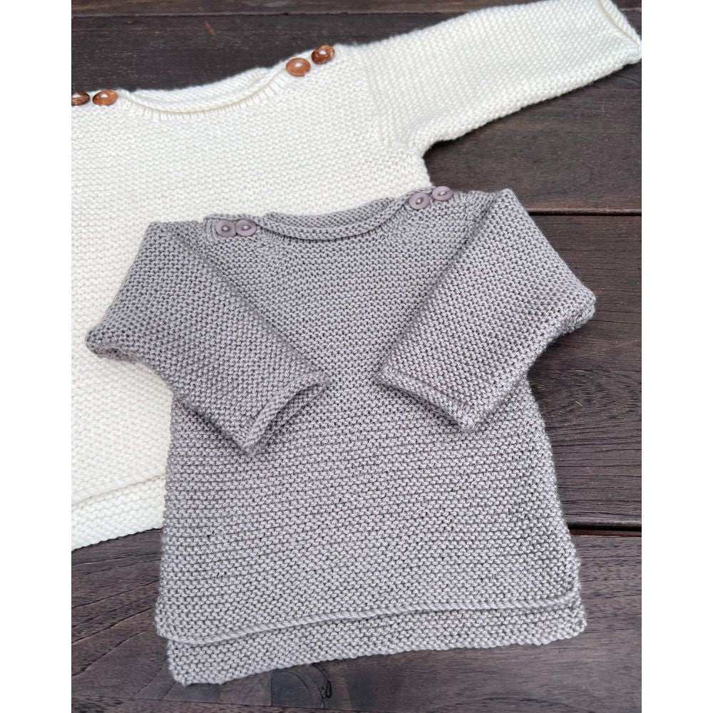 Georgie Jumper Knitting Pattern - 4Ply & 8Ply-Needlecraft Patterns-Kiwi Stitch & Knit Co-Printed Pattern – Posted-Wild & Woolly Yarns