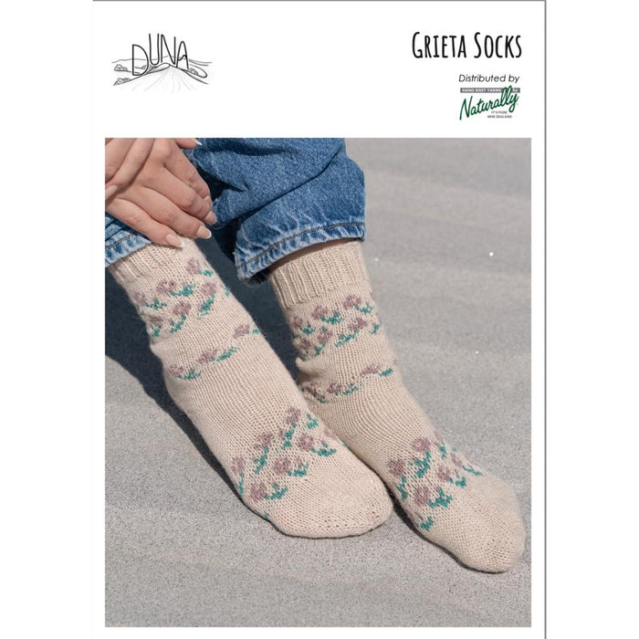Grieta Socks Knitting Pattern-Needlecraft Patterns-Wild and Woolly Yarns