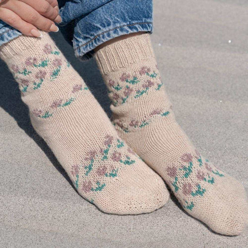 Grieta Socks Knitting Pattern-Needlecraft Patterns-Wentworth Distributors-Printed Pattern – Posted-Wild & Woolly Yarns