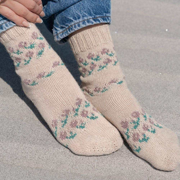 Grieta Socks Knitting Pattern-Needlecraft Patterns-Wentworth Distributors-Printed Pattern – Posted-Wild & Woolly Yarns