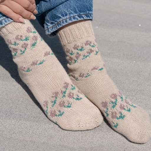 Grieta Socks Knitting Pattern-Needlecraft Patterns-Wild and Woolly Yarns