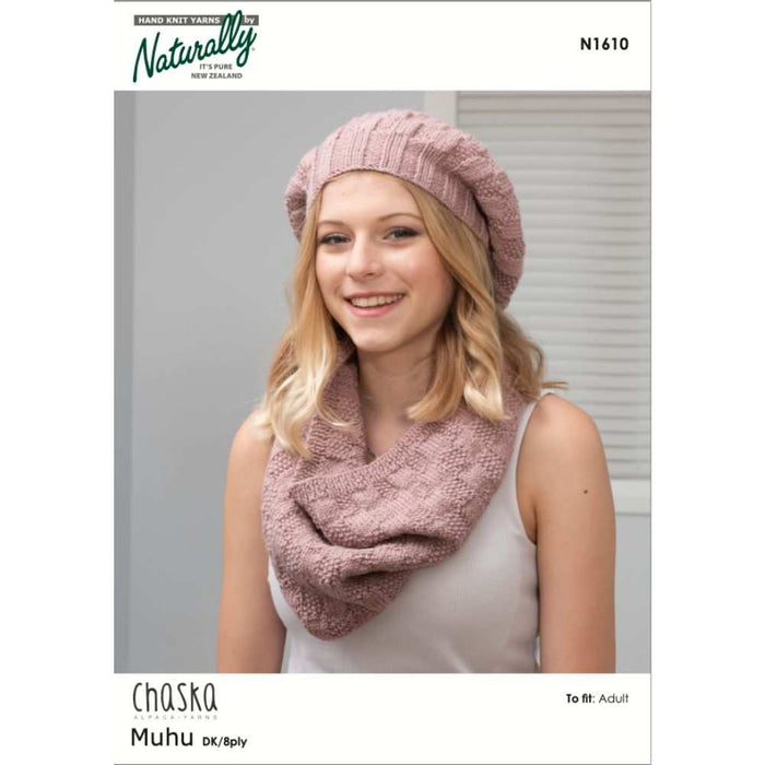 Hat & Cowl Knitting Pattern (N1610)-Pattern-Wild and Woolly Yarns