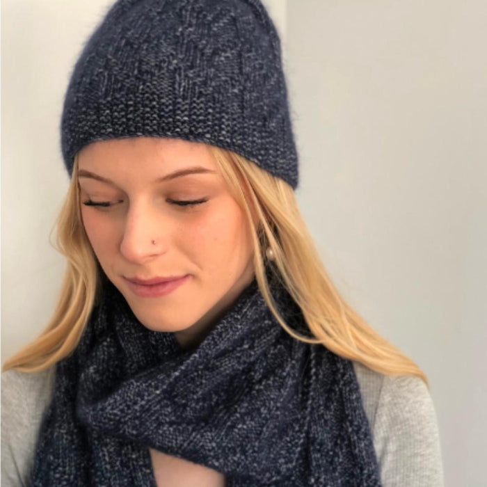 Hat & Scarf Set Knitting Pattern (N1749)-Needlecraft Patterns-Wild and Woolly Yarns