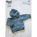 Hooded Sweater Knitting Pattern (K3025)-Needlecraft Patterns-Wentworth Distributors-Printed-Wild & Woolly Yarns