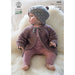 Jacket & Beanie for Babies Crochet Pattern (K3059)-Needlecraft Patterns-Wentworth Distributors-Printed-Wild & Woolly Yarns