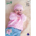 Jacket, Hat & Booties Knitting Pattern (K615)-Needlecraft Patterns-Wentworth Distributors-Printed-Wild & Woolly Yarns