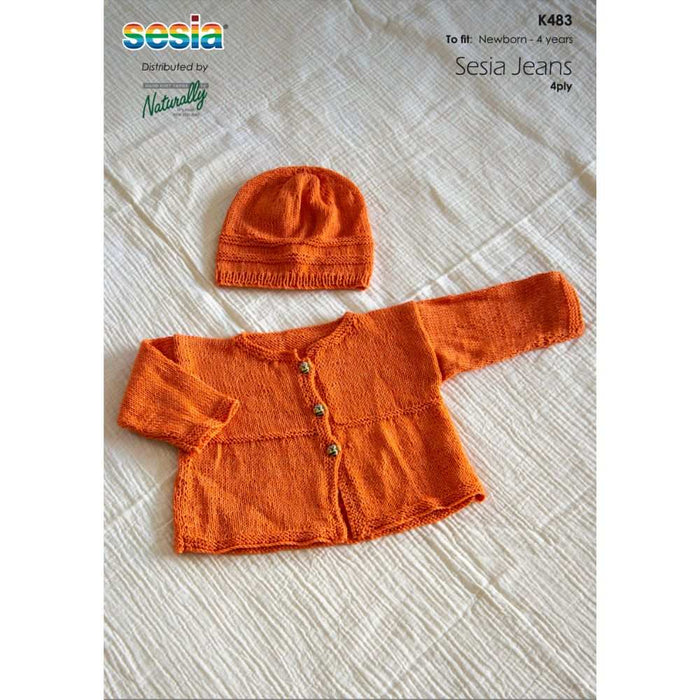 Jacket & Hat Knitting Pattern (K483)-Needlecraft Patterns-Wentworth Distributors-Printed Pattern – Posted-Wild & Woolly Yarns