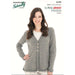 Jacket with Rolled Lower Edge Knitting Pattern (N1390)-Needlecraft Patterns-Wentworth Distributors-Printed Pattern – Posted-Wild & Woolly Yarns