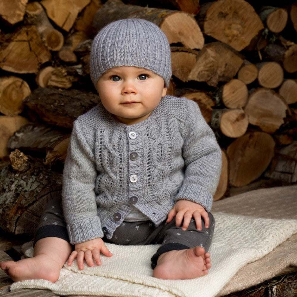 Jasper Cardigan & Beanie Knitting Pattern - 4Ply (BC55)-Needlecraft Patterns-Lisa F Design-Wild & Woolly Yarns