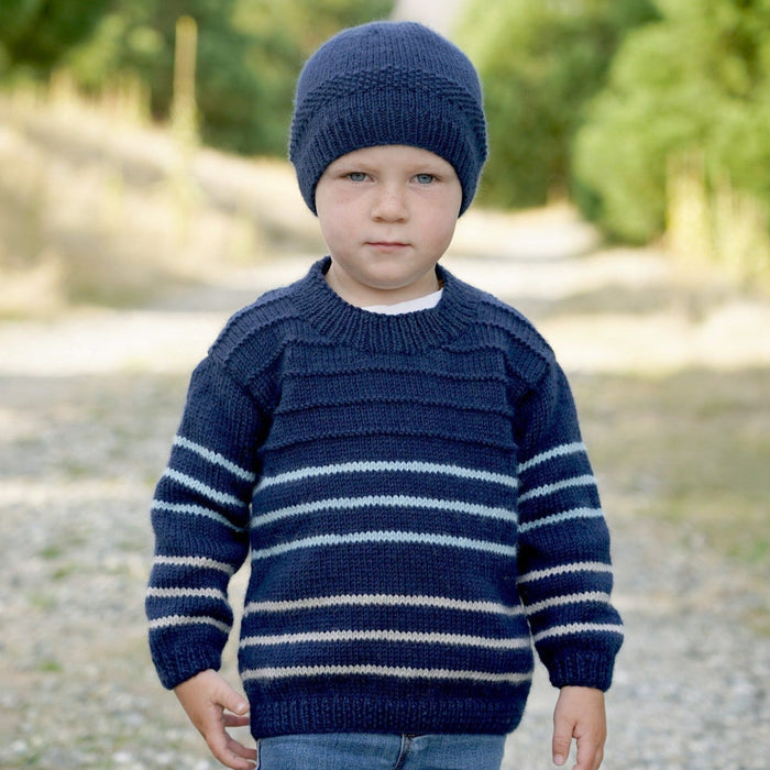 Jupiter Sweater & Hat Knitting Pattern - 8Ply (LF44)-Pattern-Wild and Woolly Yarns