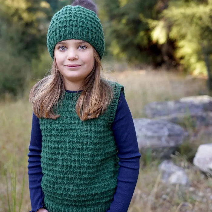 Keeley Vest and Hat Knitting Pattern (LF59)-Needlecraft Patterns-Lisa F Design-Wild & Woolly Yarns